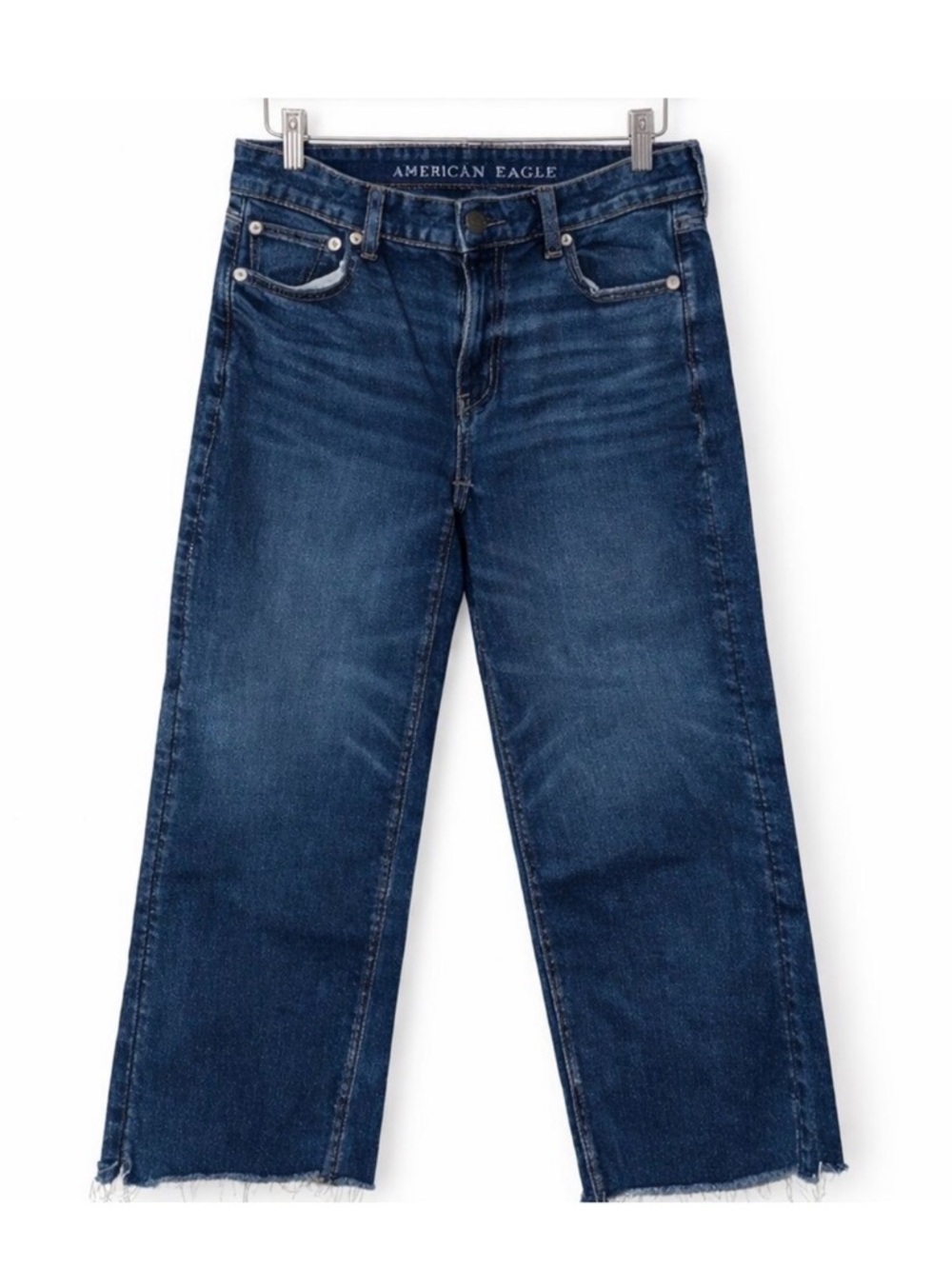 American Eagle Outfitters Women’s Dark Indigo Wide-Leg Jeans